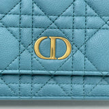 DIOR CARO WOC IN CANNAGE TURQUOISE LEA & GHW