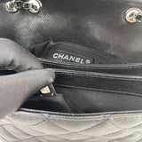 CHANEL SQUARE FLAP BAG IN BLK CAVIAR LEA & SHW