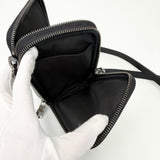 LOUIS VUITTON DOUBLE ZIP PHONE POUCH CROSSBODY IN ECLIPSE MONO - BLuxe Boutique