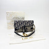 CHRISTIAN DIOR OBLIQUE SLIM SADDLE POUCH/CROSSBODY