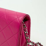 CHANEL CLASSIC WOC IN HOT PINK LAMBSKIN LEA & GHW - BLuxe Boutique