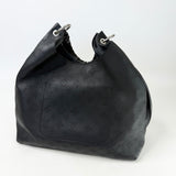 LOUIS VUITTON CARAMEL HOBO IN BLK MAHINA LEA