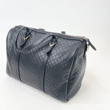 GUCCI JOY BOSTON 2WAY BAG IN BLK MICROGUCCISSIMA LEATHER & SHW