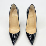 CHRISTIAN LOUBOUTIN BLK PATENT SO KATE PUMPS sz 35