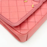 CHANEL FILIGREE IN PINK/ SALMON CAVIAR LEA & GHW - BLuxe Boutique