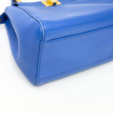 FENDI MINI BLUE LEA PEEKABOO CROSSBODY BAG