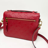 LOUIS VUITTON POCHETTE METIS IN RED EMPREINTE LEA & GHW - BLuxe Boutique