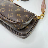 LOUIS VUITTON MULTI POCHETTE ACCESSORIES W PINK STRAP