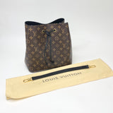 LOUIS VUITTON NEONOE MM IN MONOGRAM W BLK TRIM