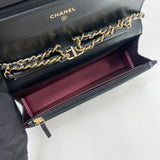 CHANEL CLASSIC WOC IN BLK LMBSKIN & GHW