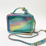 CHANEL FILIGREE VANITY IN IRIDESCENT RAINBOW PAT LEA & PVC