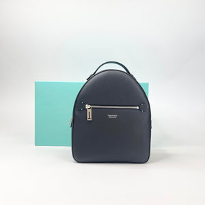 TIFFANY & CO BLK LEATHER BACKPACK