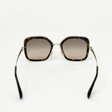 PRADA BRN TORTOISE SQUARE FRAME SUNGLASSES