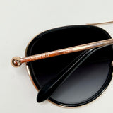 TIFFANY & CO ROSE GOLD AVIATOR SUNGLASSES