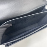 SAINT LAURENT MEDIUM SUNSET IN BLK SMOOTH LEA & SHW