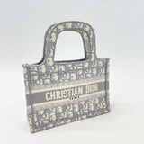 CHRISTIAN DIOR GRAY OBLIQUE MINI BOOK TOTE