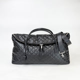 SAINT LAURENT ES GIANT TRAVEL IN BLK QUILTED LEA & SHW - BLuxe Boutique