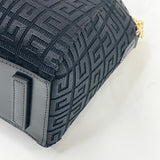 GIVENCHY MINI ANTIGONA IN 4G BLK EMBROIDERED CANVAS