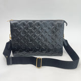 LOUIS VUITTON COUSSIN MM TWO WAY / CROSSBODY IN BLK LMBSKN & GHW