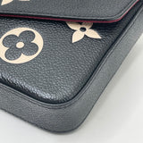 LOUIS VUITTON FELICIE POCHETTE MONO EMPREINTE LEA + CARD HOLDER INSERT