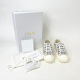 CHRISTIAN DIOR WALK’IN DIOR GREY OBLIQUE EMBROIDERED SNEAKERS sz 37.5