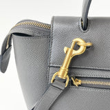 CELINE MICRO BELT BAG IN GREY PEBBLED LEA