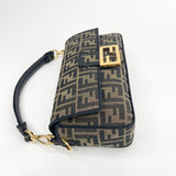 FENDI BRN FF JACQUARD LARGE BAGUETTE