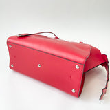 FENDI 2 JOURS CORAL RED LEA 2 WAY BAG