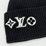 LOUIS VUITTON BLK WOOL HEADLINE BEANIE