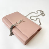 SAINT LAURENT KATE TASSEL IN LT PINK SMOOTH LEA & SHW