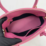 BALENCIAGA VILLE SM TOP HANDLE PINK COATED CANVAS TOTE