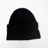 LOUIS VUITTON BLK WOOL HEADLINE BEANIE