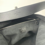 LOUIS VUITTON CARRYALL VIBE MM IN BLK LMSKIN LEA & SHW + POUCH