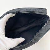 LOUIS VUITTON VOLGA POCHETTE/ BELTBAG IN BLK TAURILLON LEA