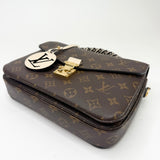 LOUIS VUITTON MONOGRAM POCHETTE METIS W BRAIDED HANDLE