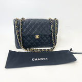 CHANEL VINTAGE SINGLE FLAP JUMBO IN BLK CAVIAR LEA & GHW