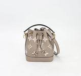 LOUIS VUITTON NANO NOE CROSSBODY IN CRM EMPREINTE LEA