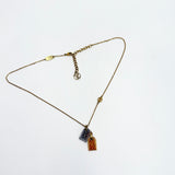 LOUIS VUITTON NANOGRAM TWO TONE NECKLACE