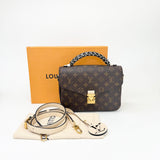 LOUIS VUITTON MONOGRAM POCHETTE METIS W BRAIDED HANDLE