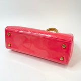 LOUIS VUITTON BREA MM IN CORAL VERNIS PAT LEA & GHW