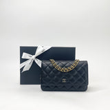 CHANEL CLASSIC WOC IN BLK CAVIAR LEA & GHW