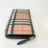 BURBERRY NOVA CHECK CANVAS ZIP WALLET