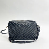 SAINT LAURENT LOU BLK LEA W GHW CAMERA CROSSBODY