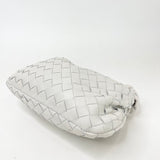BOTTEGA VENETA MINI JODIE IN WHT INTRECCIATO LEA