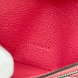 HERMES BEARN WALLET IN ROSE LIPSTICK CHEVRE MYSORE & PALLADIUM HW