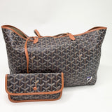 GOYARD ST LOUIS PM BLK COATED CANVAS TOTE + POUCH - BLuxe Boutique