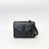 SAINT LAURENT TOY LOULOU IN BLK LEATHER & BHW - BLuxe Boutique