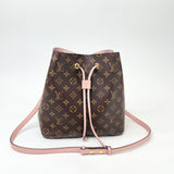 LOUIS VUITTON NEONOE MM IN MONOGRAM W PINK TRIM