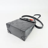 LIMITED EDITION LOUIS VUITTON NANO STEAMER IN BLK EMBOSSED LEA