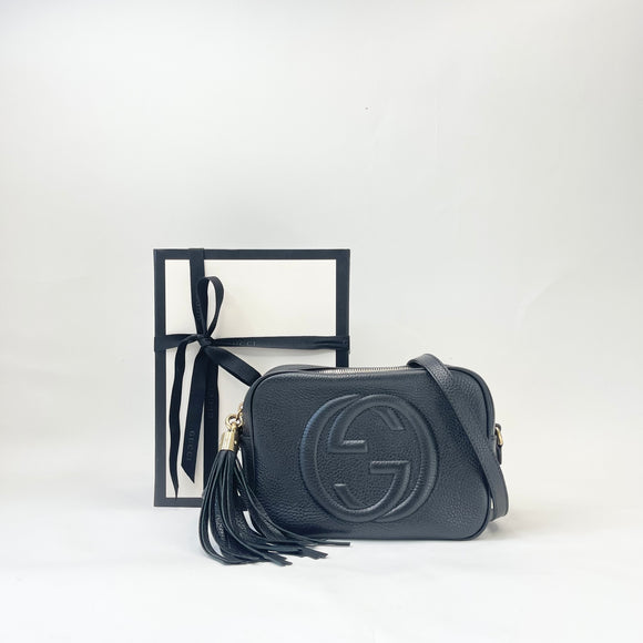 GUCCI BLK LEA SOHO DISCO CROSSBODY